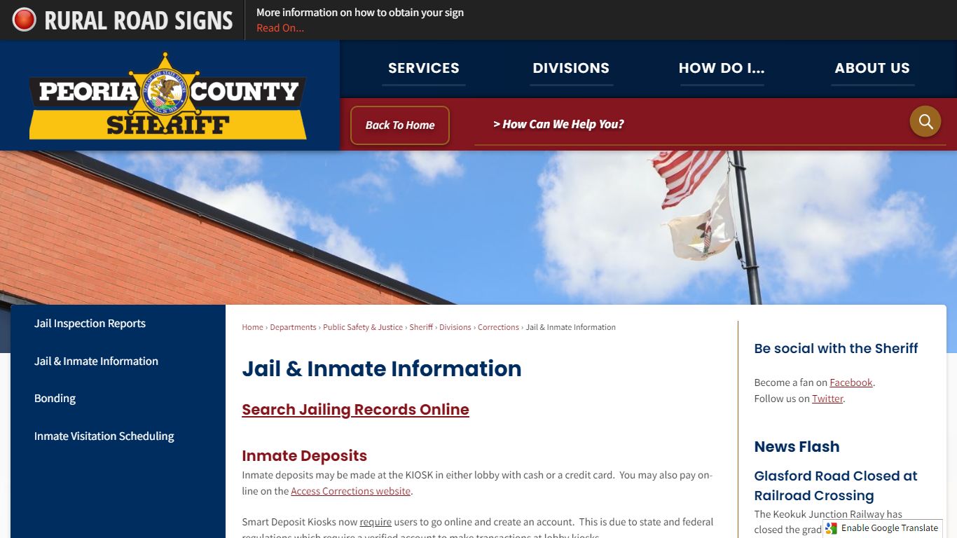 Jail & Inmate Information | Peoria County, IL