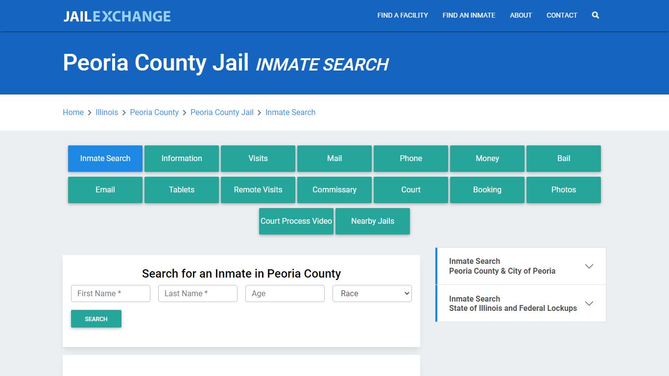 Peoria County Jail, IL Inmate Search: Roster & Mugshots - Jail Exchange